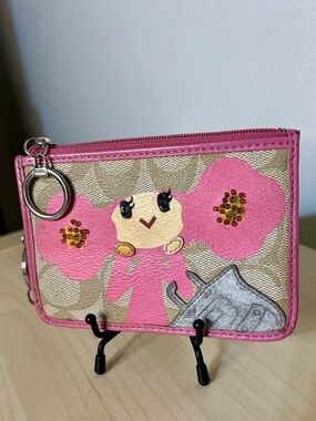 Coach Poppy Pinky Chan Card Case